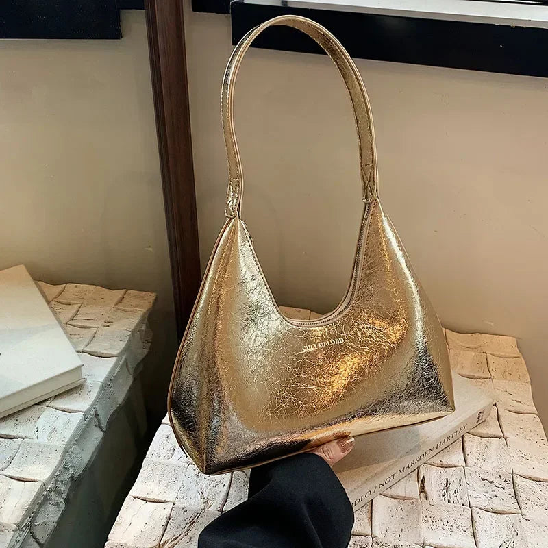 French Shoulder Bag metallic