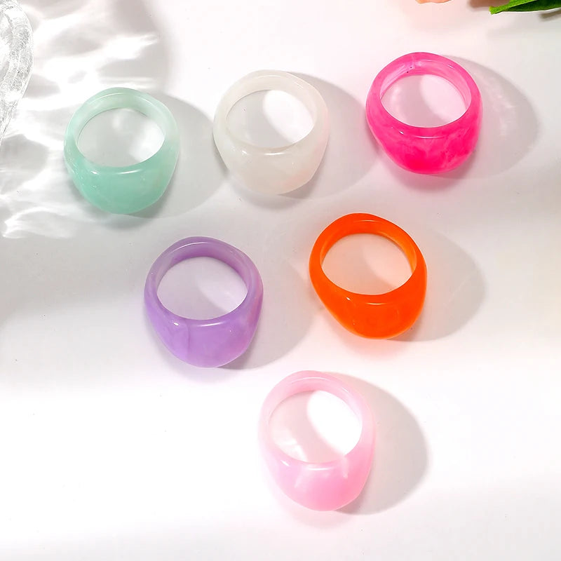 Colorful Acrylic Rings