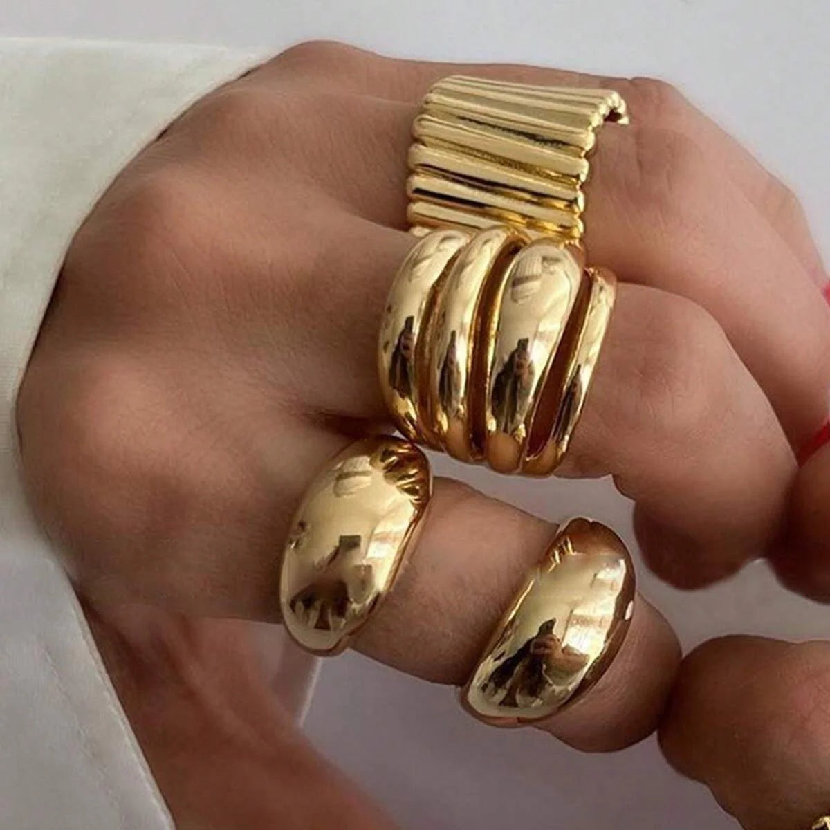 8pcs Set Asymmetrical Rings