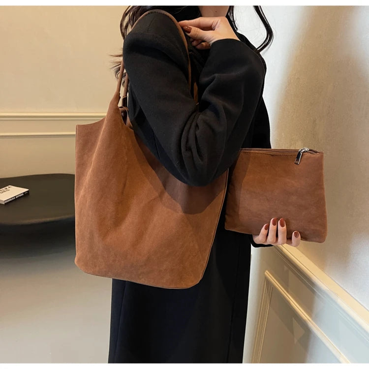 Suede Sewing Tote Bags