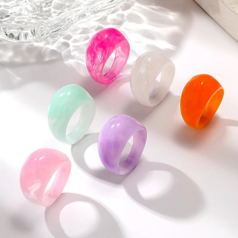 Colorful Acrylic Rings