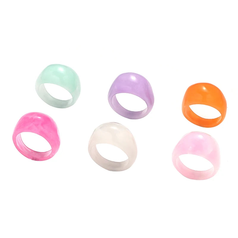 Colorful Acrylic Rings