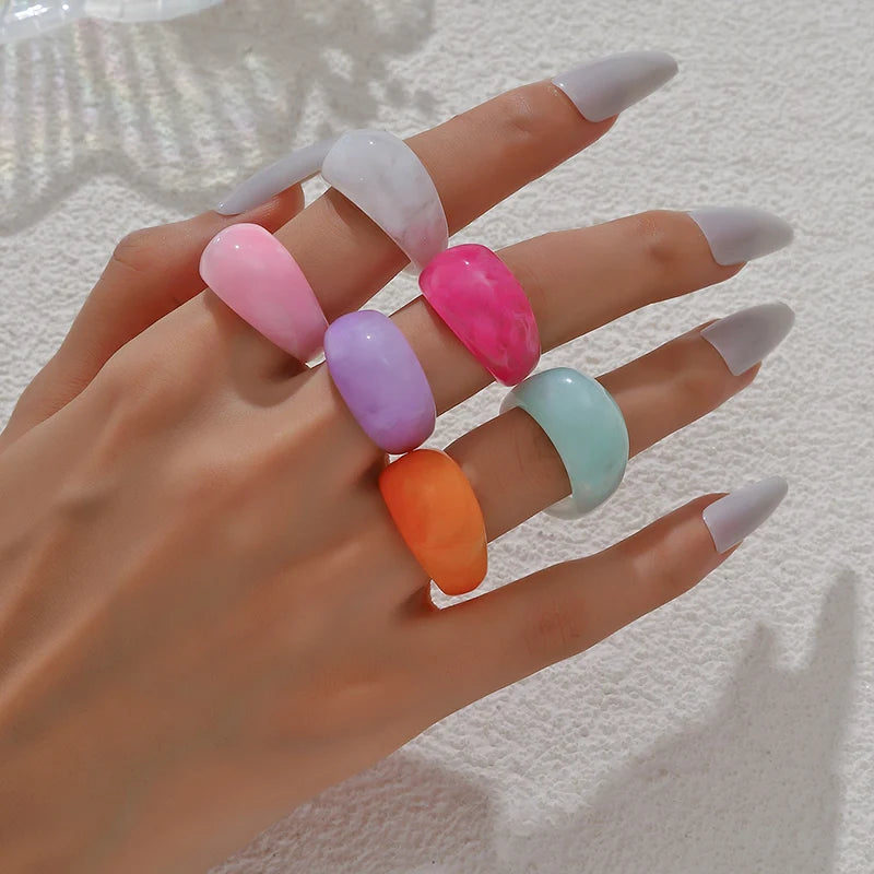 Colorful Acrylic Rings