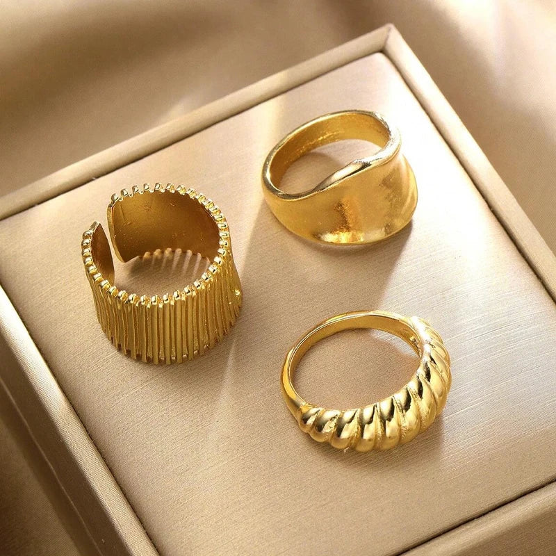 8pcs Set Asymmetrical Rings