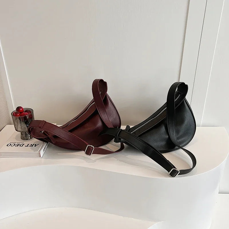 Thread Shoulder Bags Zipper