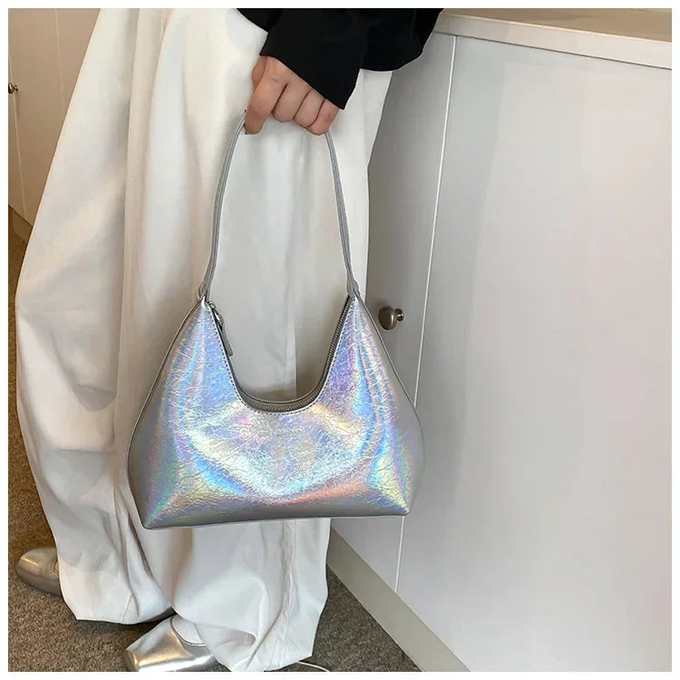 French Shoulder Bag metallic