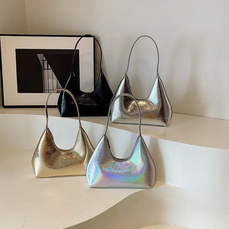 French Shoulder Bag metallic