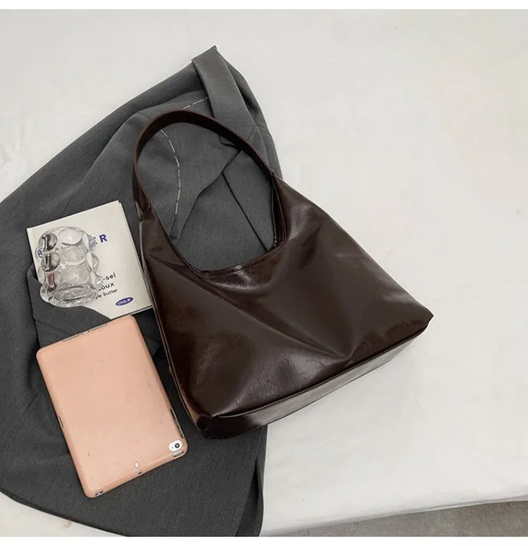 Retro Texture Single Shoulder Tote Bags