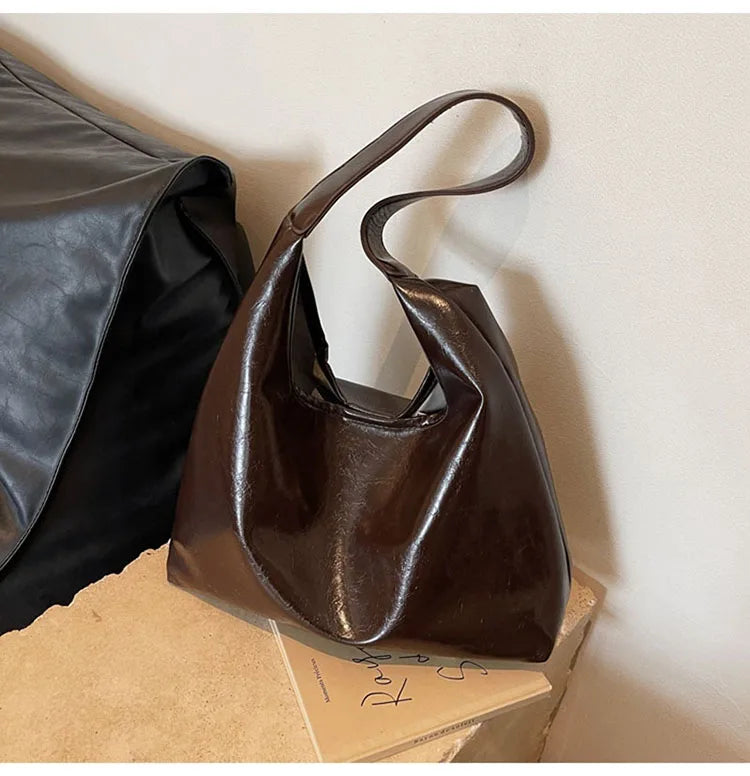 Retro Texture Single Shoulder Tote Bags