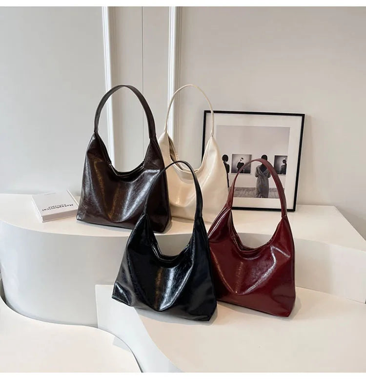 Retro Texture Single Shoulder Tote Bags