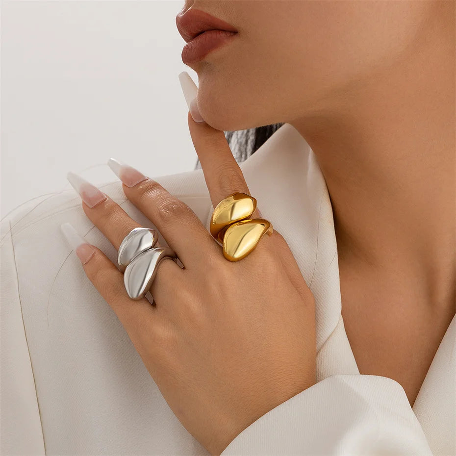 Ingemark Vintage Geometric Adjustable Finger Ring