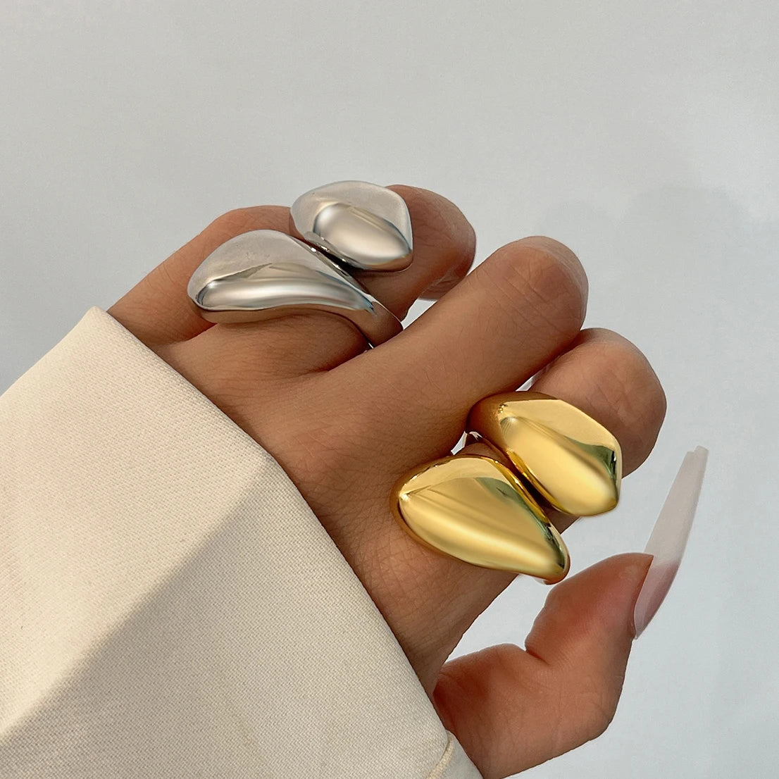 Ingemark Vintage Geometric Adjustable Finger Ring
