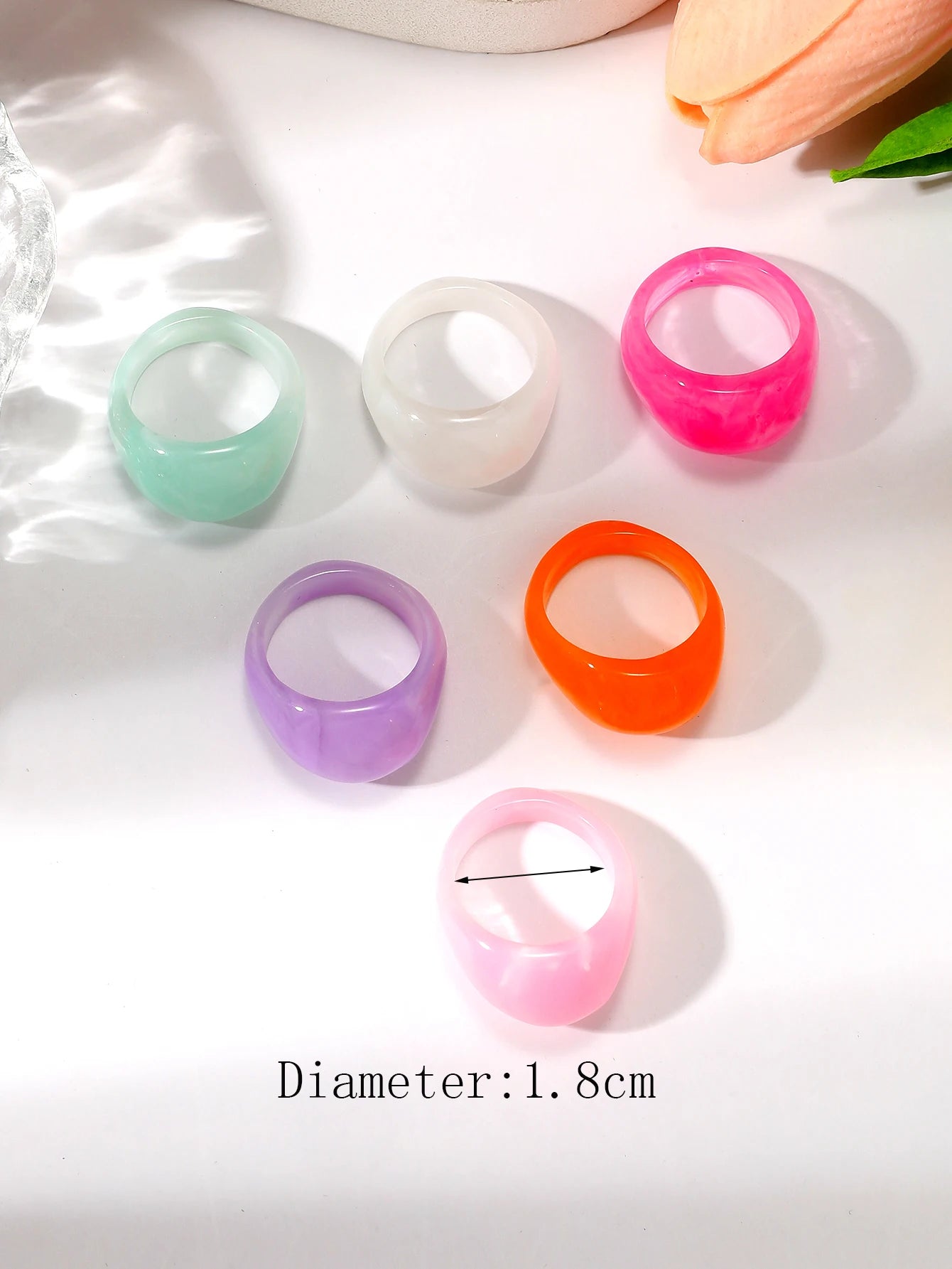 Colorful Acrylic Rings