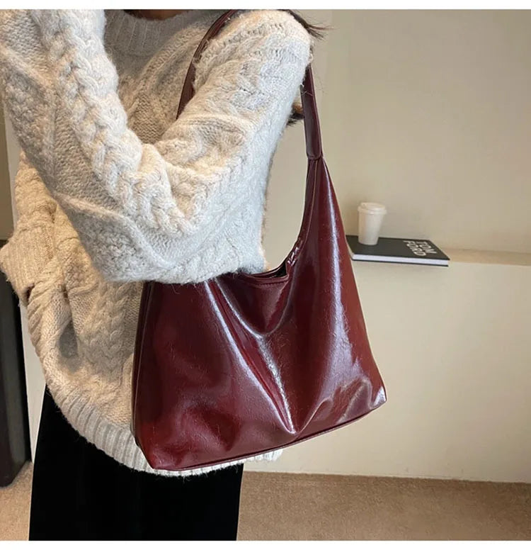 Retro Texture Single Shoulder Tote Bags